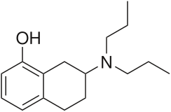 Kekulé, skeletal formula of 8-OH-DPAT