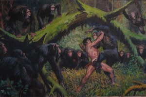 Tarzan duels with the apes (Ill Yeates)