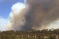 The fire burning near Cocklebiddy on Tuesday.