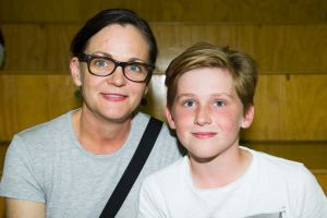 Valerie and Milo Bradley of Griffith at Southern Cross Stadium for the Canberra Capitals vs Melbourne Boomers. Photo Jay ...