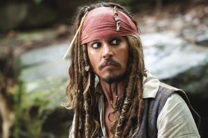 Johnny Depp in Pirates of the Caribbean.