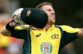 CANBERRA, AUSTRALIA - DECEMBER 06: David Warner of Australia celebrates and acknowledges the crowd after scoring a ...