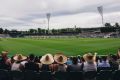 A man was ejected from Manuka Oval during the second ODI between Australia and New Zealand on Tuesday.