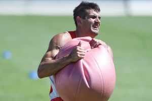 Kennedy at Swans training on Friday.