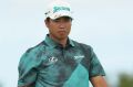 Tournament leader Hideki Matsuyama.