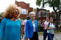 Green Party presidential candidate Jill Stein, centre, has asked for recounts, citing hacking concerns.