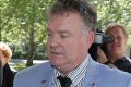 One Nation senator Rod Culleton arrives for his appearance at the High Court in Canberra.