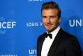  David Beckham arrives at the 6th Biennial UNICEF Ball.