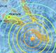 Map showing the epicentre of the Friday morning's earthquake.