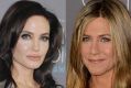 The internet has long peddled a rivalry between Angelina Jolie (left) and Jennifer Aniston (right).