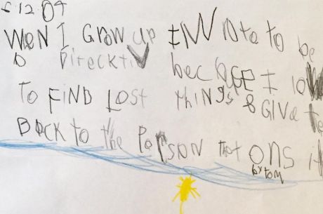 "When I grow up I want to be a detective", Tom Newby wrote in 2004.