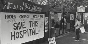 Hayes Cottage hospital, occupied by the workers