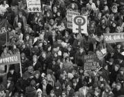 Women on strike in Reykjavik, 1975