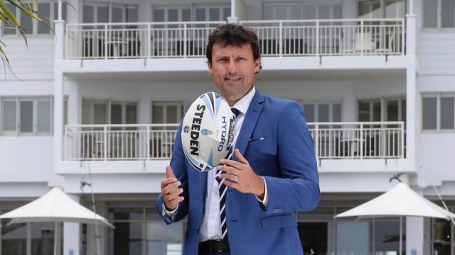 New view: NSW State of Origin coach Laurie Daley at the Blues' training base in Kingscliff.