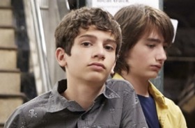 The story of <i>Little Men</I> centres on the friendship of Tony, played by Michael Barbieri (left), who is brash, ...
