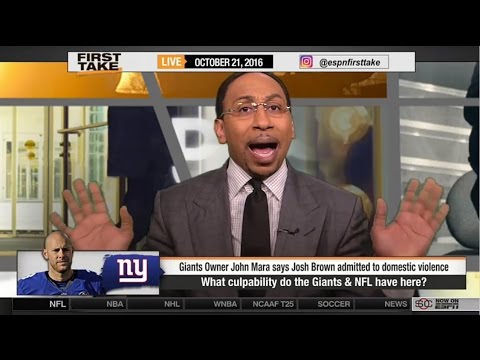 ESPN First Take - What Should the Giants & NFL Do with Josh Brown?