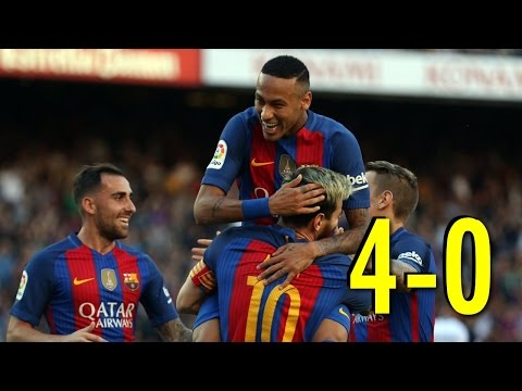 FC Barcelona - Deportivo La Coruna 4-0 | (15/10/2016) | EXTENDED Highlights - Resumen y Goles