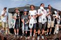 Prize giving at the King of Concrete skateboarding competition at Busselton, WA, March 2016.