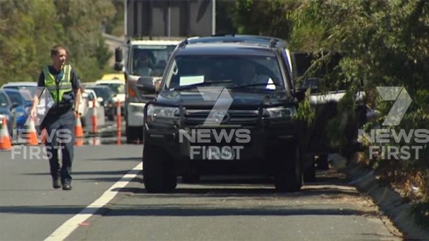 Police search the Frankston Freeway