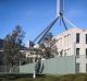 The ''pool fence'' at Parliament House in Canberra. 