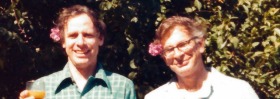 Amos Tversky and Danny Kahneman. Pictured at one of their homes at Stanford. This photo is undated but presumed to be ...