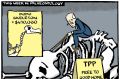 Dyson cartoon; Dyson's view; re expensive dodo and Trans Pacific Partnership, Age Insight 26 November 2016