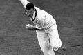 Trevor Goddard in action on South Africa's tour of England in 1955.