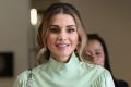 Lucy Turnbull and Her Majesty Queen Rania Al Abdullah of Jordan visit the National Portrait Gallery in Canberra on Wednesday.