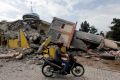 An Islamic centre that collapsed in the Aceh earthquake.