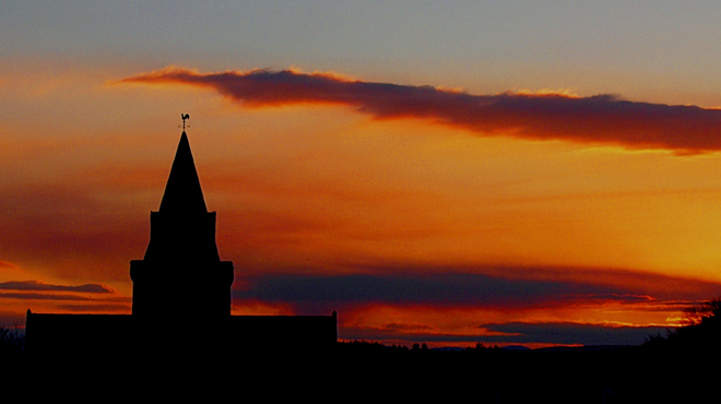 Sunset, Dornoch Cathedral