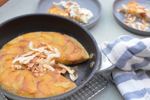 Baked Peach Pancake