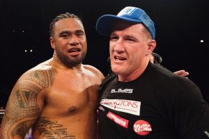 Ready to rumble: Junior Paulo is calling for a rematch with Paul Gallen.