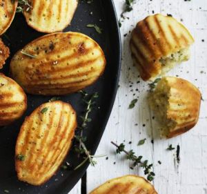 Go savoury with blue cheese madeleines.