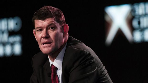 Billionaire James Packer, co-chairman of Melco Crown Entertainment Ltd., speaks during a news conference at Melco's Studio City casino resort in Macau, China, on Tuesday, Oct. 27, 2015. Studio City, which opens today, is the latest test of the former Portuguese colony's ability to attract visitors wanting to play on more than gaming tables and slot machines. Photographer: Justin Chin/Bloomberg *** Local Caption *** James Packer