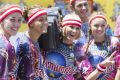 Dancers at the reopening of Dreamworld.