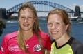 SYDNEY, AUSTRALIA - DECEMBER 09: Ellyse Perry of the Sydney Sixers and Alex Blackwell of the Sydney Thunder pose for a ...