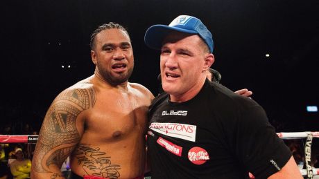 Ready to rumble: Junior Paulo is calling for a rematch with Paul Gallen.