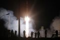 A Soyuz-FG rocket blasts off at the Russian leased Baikonur cosmodrome in mid-November. 