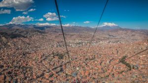 View of La Paz, Bolivia.