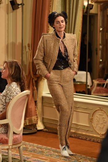 A model walks the runway during "Chanel Collection des Metiers d'Art 2016/17 : Paris Cosmopolite" show in Paris.