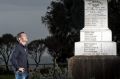 Paul Kennedy at the Mornington monument to the 15 people who drowned.
