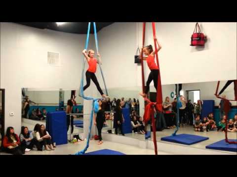 Kayla & Sophia - Kids aerial silks - AVANTI Dance Company