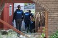 Police raided a Noble Park property on Sunday.