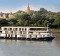 Sanctuary Ananda sails on the Irrawaddy River past Sagaing. 