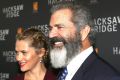 Teresa Palmer and Mel Gibson at the Australian premiere of <i>Hacksaw Ridge</i>.