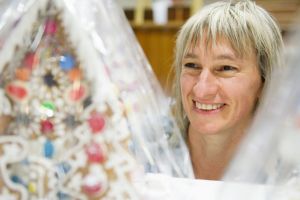 Erika Lanc from Home Made Sweet Delights at Canberra Christmas Markets. Photo Jay Cronan