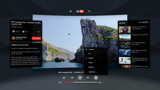   YouTube VR- screenshot thumbnail   