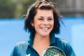 Tennis coach Airlie Chalmers working with disadvantaged young people at Tennis ACT as part of a program organised by ...