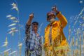 Kambah farmer John Lilleyman and Rivers bushfire brigade firefighter Martin Harris talk about the necessary steps ...