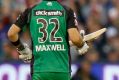 Dwayne Bravo of the Melbourne Renegades celebrates after taking the wicket of Glenn Maxwell.